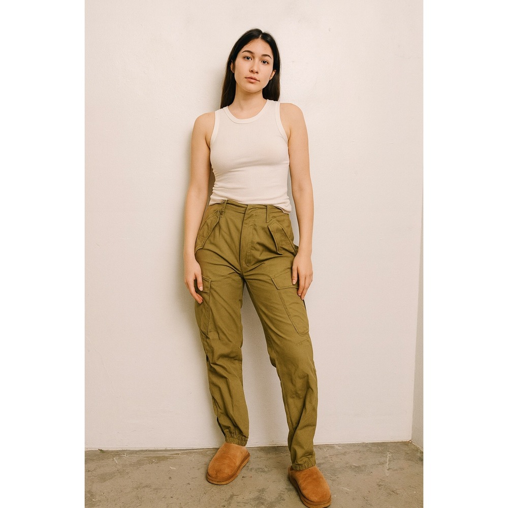 Rag & Bone Field Cargo Pants Womens 26‎ Olive Green Cotton Twill Utility Army